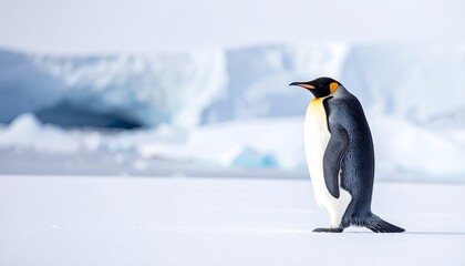 Fototapeta premium Emperor penguin on ice
