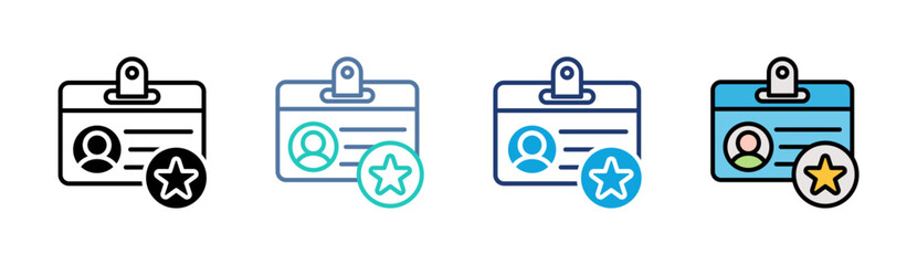 Qualified Icon Set Multiple Style Collection