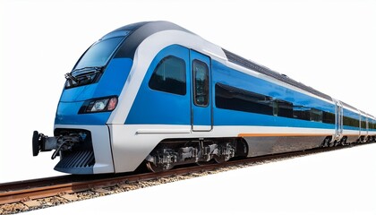 Fototapeta premium electric train locomotive vehicle railway isolated on white background ai generated
