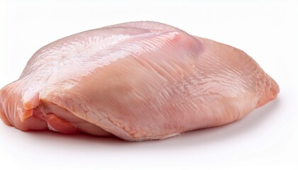 raw chicken meat isolated on white background ai generated