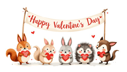 Cute Happy Valentine's day Special, Valentine day poster, cute cliparts, romantic cliparts ,valentine, card, holiday, romantic, celebration, happy, pattern,