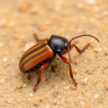 The sawtoothed grain beetle Oryzaephilus surinamensis is a insect of family Cucujidae. It is a common worldwide pest of grain and grain products as well as fruit, chocolate, drugs, and tobacco