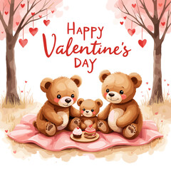 Cute Happy Valentine's day Special, Valentine day poster, cute cliparts, romantic cliparts ,valentine, card, holiday, romantic, celebration, happy, pattern,