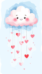 Cute Happy Valentine's day Special, Valentine day poster, cute cliparts, romantic cliparts ,valentine, card, holiday, romantic, celebration, happy, pattern,