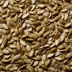 Pumpkin seed texture for food backgrounds, seasonal design, vegetarian themes, and natural packaging.
