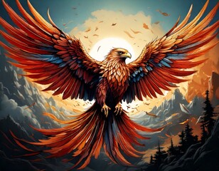 Obraz premium A stunning collection of digital artwork featuring majestic animals, wildlife portraits, scenic landscapes, fantasy wings, sea creatures, and creative artistic illustrations for stock use.