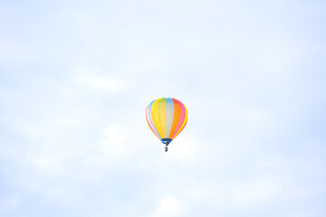 Hot air ballon on a summers day