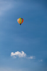 Hot air ballon on a summers day