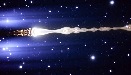 Futuristic Spacecraft Traverses Galaxy