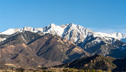 Snowy mountain range