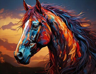 A stunning collection of digital artwork featuring majestic animals, wildlife portraits, scenic landscapes, fantasy wings, sea creatures, and creative artistic illustrations for stock use.