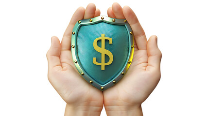 hand holding shield isolated on white background.PNG