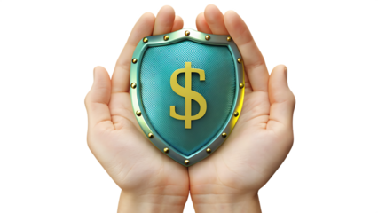 hand holding shield isolated on white background.PNG