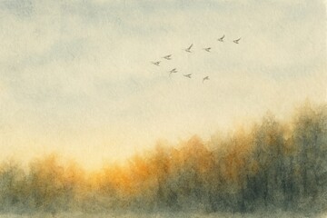 Silent Morning with Fading Shadows
