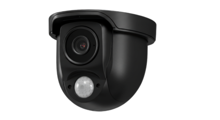 Modern Security Camera isolated on white background, CCTV Camera PNG 