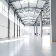Fototapeta premium Empty modern warehouse interior