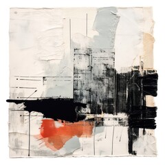 Fototapeta premium Collage painting paper art.