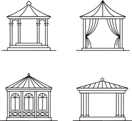 Abstract silhouette of an object isolated on white background