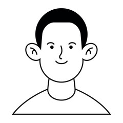 Avatar Male User Vector Illustration