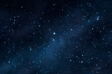Serene Night Firmament with Gentle Cloud Bands, Sparkling Micro Stars, Elegant Copy-Ready Landscape Layout.Generative AI