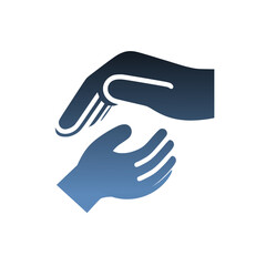 Protective Hands Icon – Symbol of Care and Support