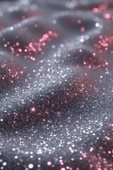 A close up shot of a wavy surface covered in luxurious glitter
