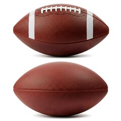 Fototapeta premium American football ball, Rugby Ball isolated on white background, clipping path, full depth of field
