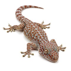 Naklejka premium Tokay Gecko (Gekko gecko) isolated on white background Photo for Commercial Use