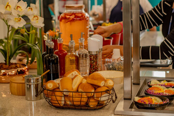 breakfast in the restaurant