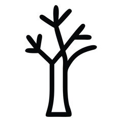 Obraz premium Hands holding a small tree silhouette illustration symbolizing care and growth