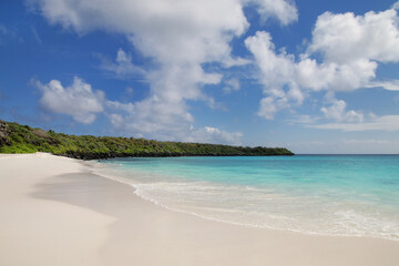 Sandy beach at Gardner Bay, Espanola Island, Galapagos National park, Ecuador
