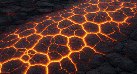 Lava Cracks Like Arteries – Powerful Circulation Symbol