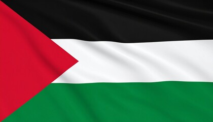 Waving Flag of Palestine