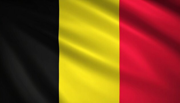 Waving Flag of Belgium 