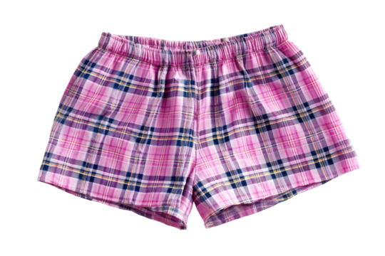 Pink plaid shorts - Powered by Adobe