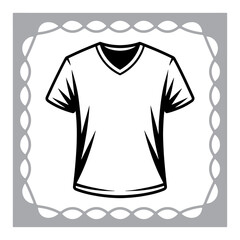 Sleek and Stylish V Neck T Shirt Graphic Design for Modern Fashion Templates and Customizable Apparel Options