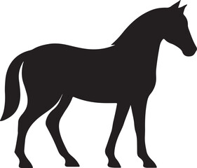 Obraz premium horse silhouette vector