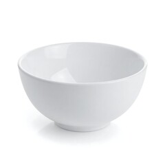 Empty white ceramic bowl
