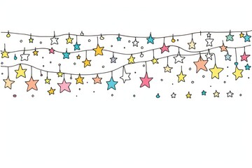 Naklejka premium Star backgrounds confetti paper.