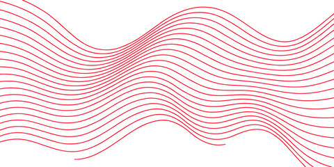 Abstract background of flowing red and blue waves with a dynamic vector pattern