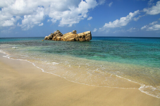 Anse La Roche Beach on Carriacou Island, Grenada.