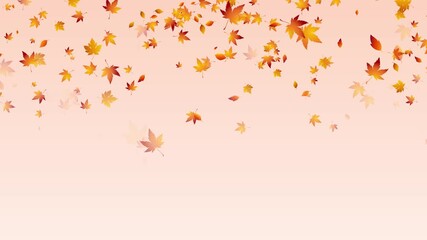 colorful autumn colorful leaves falling animation, leaf fall thanksgiving and Halloween social media motion background	 - Powered by Adobe