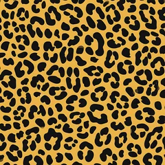 Classic leopard print pattern seamless vector background © AbstractZone