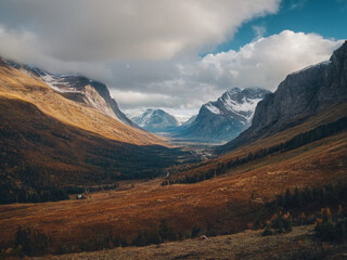 snowcap mountains