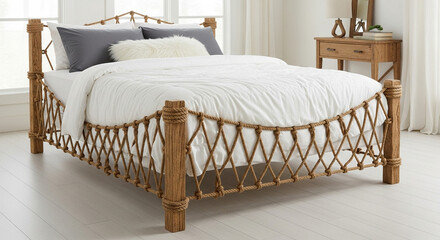 double bed in a bedroom