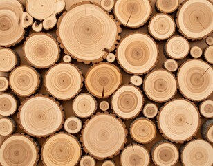 Wooden circle pattern background