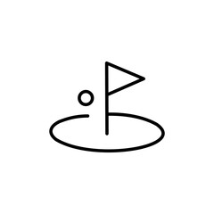 Basketball, golf, and sports shoes icons with vector line art images