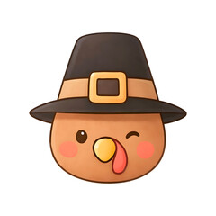Turkey in a Thanksgiving Hat