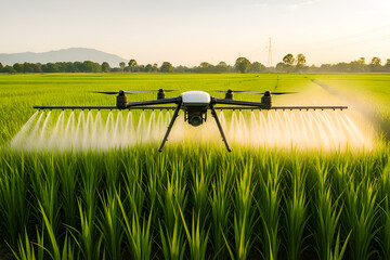 Smart Drone Spraying in Rice Fields