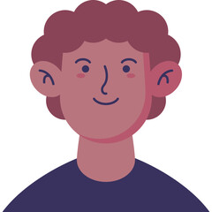 Avatar Male User Vector Illustration